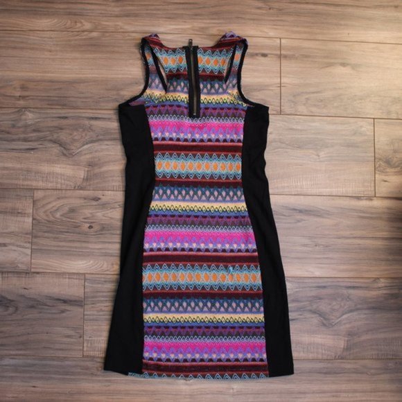 Buffalo David Britton Embroidered Bodycon Boho Mini Dress S - Picture 4 of 14